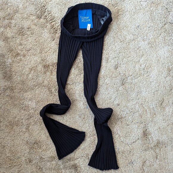 Simon Miller Pants - Simon Miller Ribbed Flare Leggings